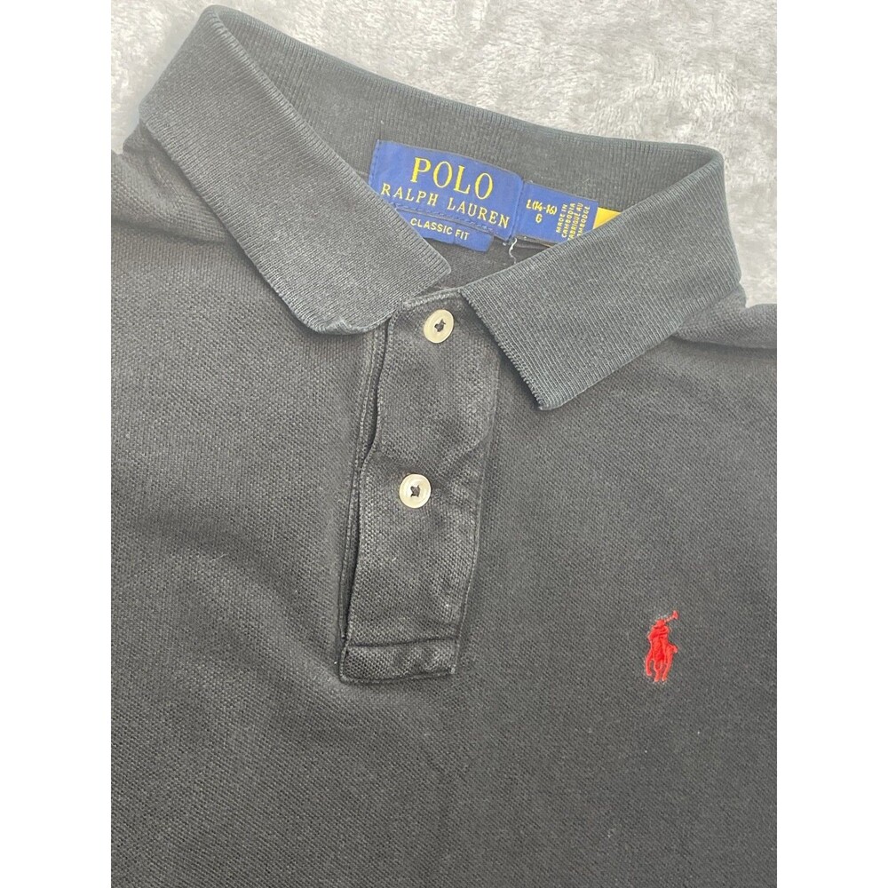 POLO RALPH LAUREN CUSTOM FIT POLO SHIRT Boys Youth L (14-16) Red Horse - Picture 4 of 9